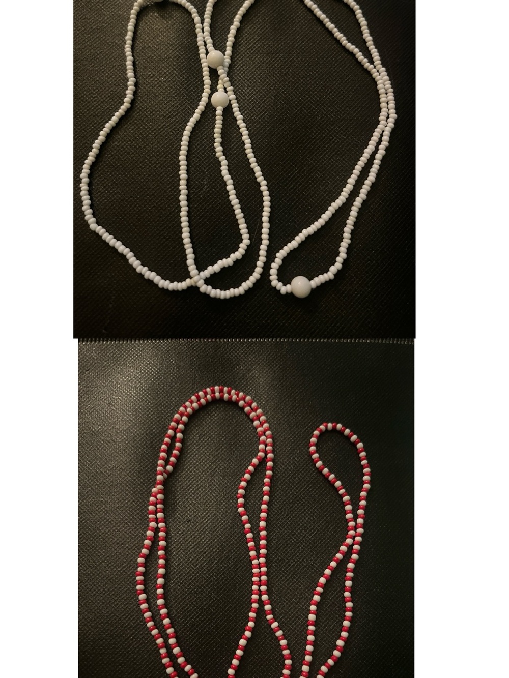 White and Red Beaded Necklaces - Women Jewelry